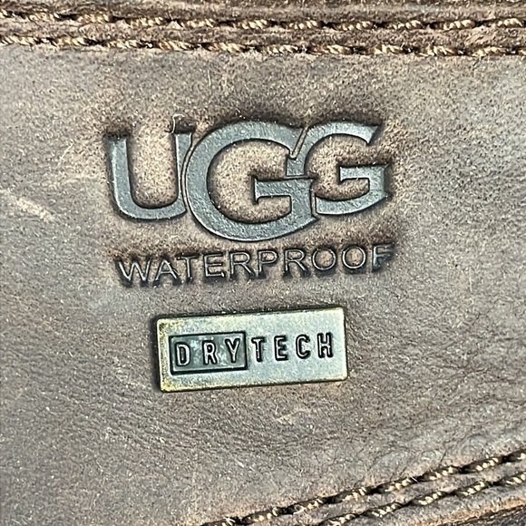 UGG Adirondack Boot III Distressed Burnt Cedar Brown Rain Snow Duck Sz 6 - Picture 12 of 15